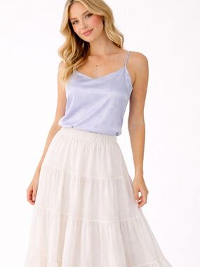 Altar'd State Lilac Floral Satin Cami